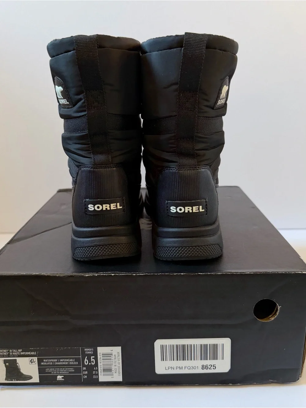 New Sorel Women's Black Insulated Winter Boots size 6.5